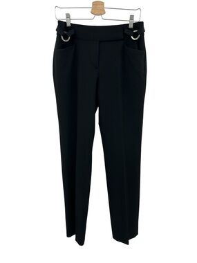 Nine West Black Tailored Dress Pants with Ring-Detail on Waist